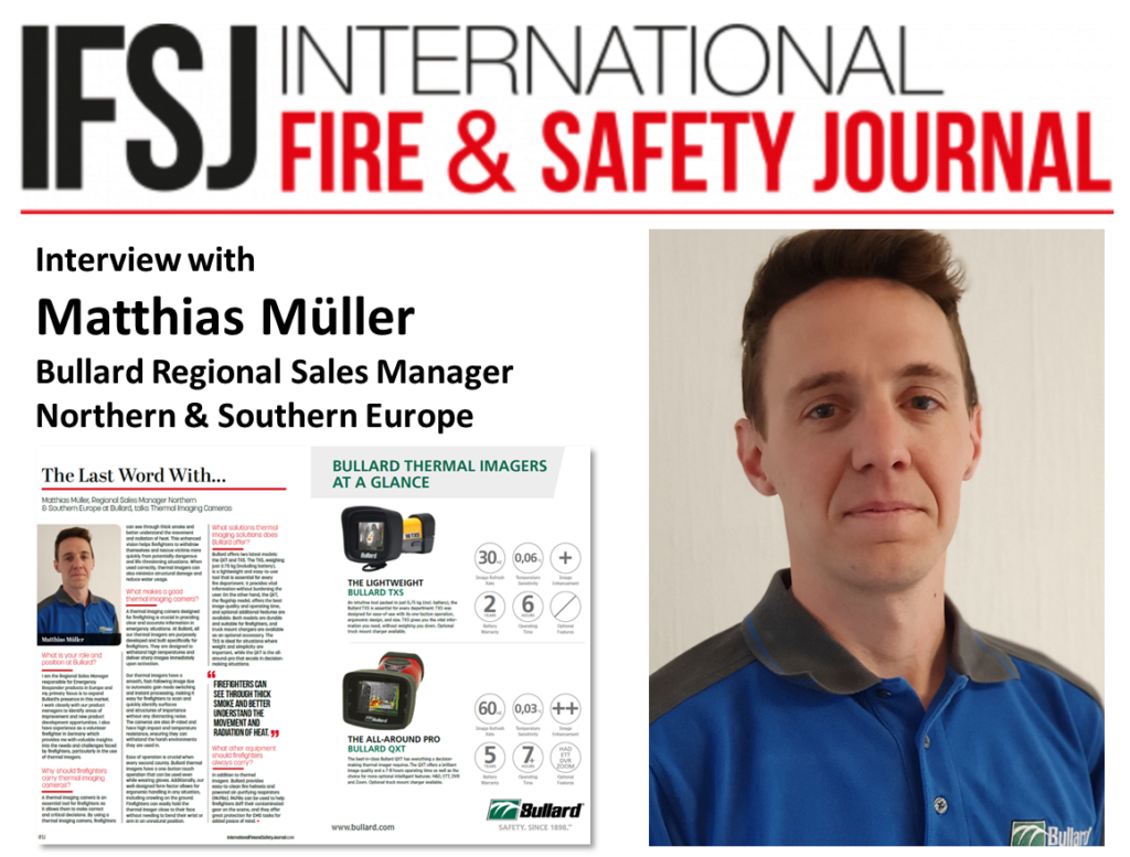 Expert Insights On Thermal Imaging Cameras – Interview of International Fire and Safety Journal with Matthias Müller